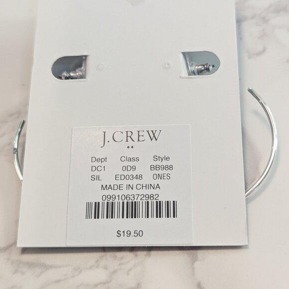 J.Crew Factory Simple Hoop Earrings - Picture 6 of 6